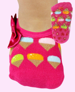 ABS Nogavičke Roza Kolački in Pentljica